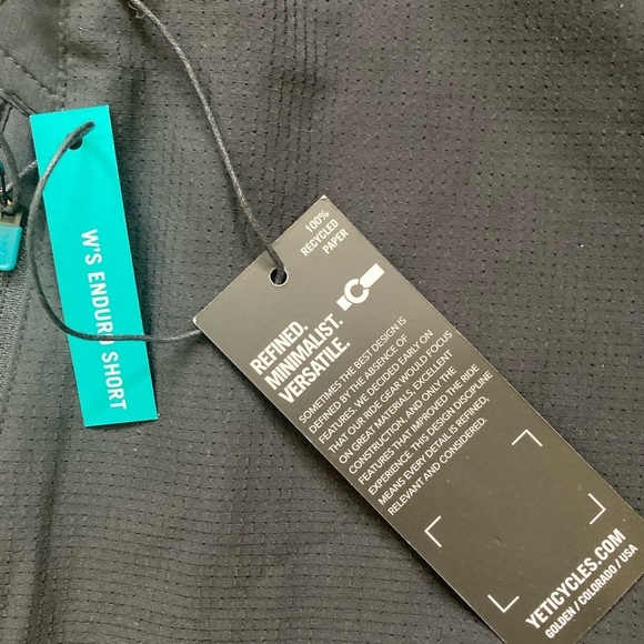 Yeti NWT Shorts Men's Athletic Enduro Racing Short Black - Picture 6 of 13